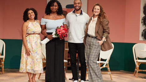 Drew and Damona Hoffman Wing-Man an Audience Member on Their First Date | Love Bug