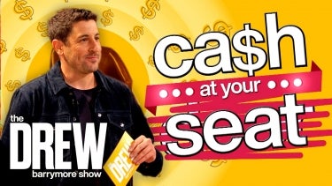 Jason Biggs Quizzes a Non-Profit Hero for a Chance to Win a Big Cash Prize | Cash at Your Seat