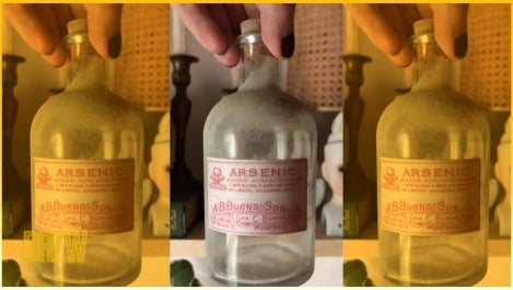 DIY crafted potion bottles