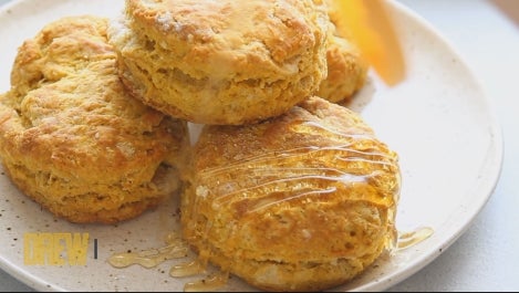 Drew Learns How to Make AMAZING Pumpkin Biscuits | In a Minute  