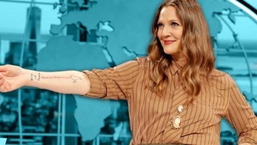 The Making of Drew Barrymore's New Tattoo