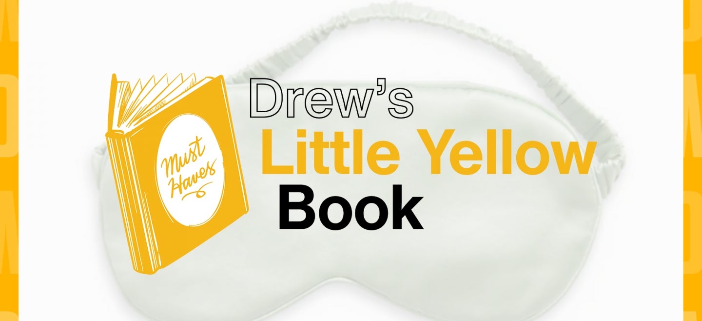 drew logo and eye sleep mask