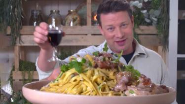 Jamie Oliver's Surf and Turf Pasta Is the New Star of Dinner | Drew's Cookbook Club