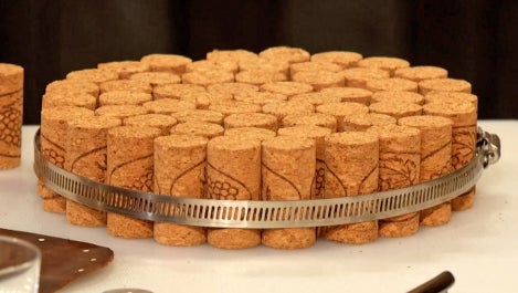 wine cork pot holder