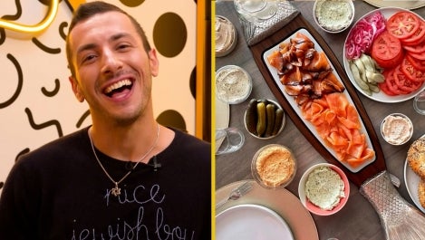 Jake Cohen and table spread