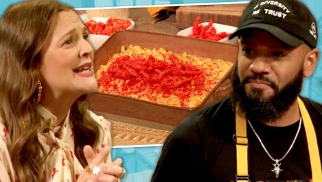Chef Justin Sutherland Teaches Drew How to Make Some FIRE Mac-and-Cheese With Flamin' Hot Cheetos