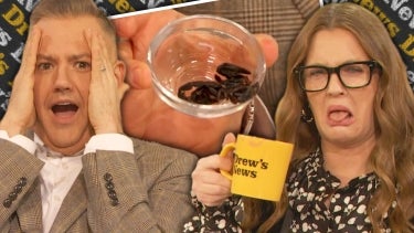 Drew and Ross Mathews Taste Test an Insect Buffet | Drew's News