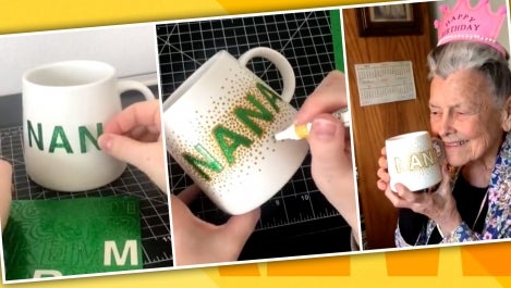 TikToker Michelle Dante Shows Drew How to Make an Easy DIY Personalized Coffee Cup | Hot Tip
