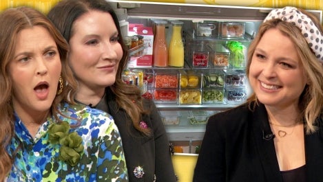 Clea Shearer and Joanna Teplin Show Drew How to Organize a Refrigerator The Home Edit Way 