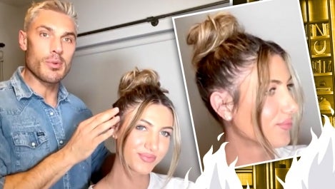 Chris Appleton Teaches Drew How to Master the Perfect Messy Bun | Hot Tip