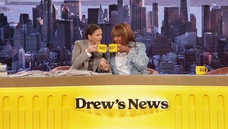 Drew Barrymore and Sunny Anderson